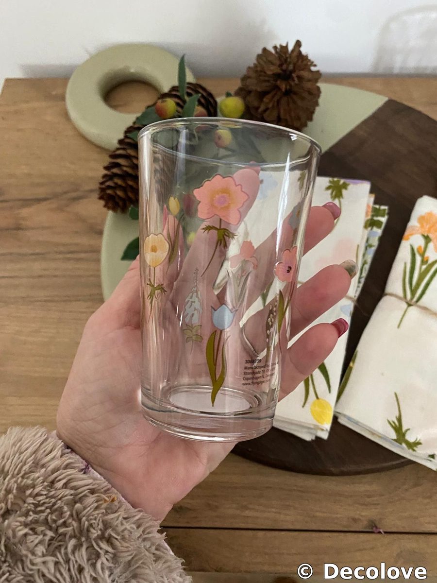 Vaso cristal botánico flores