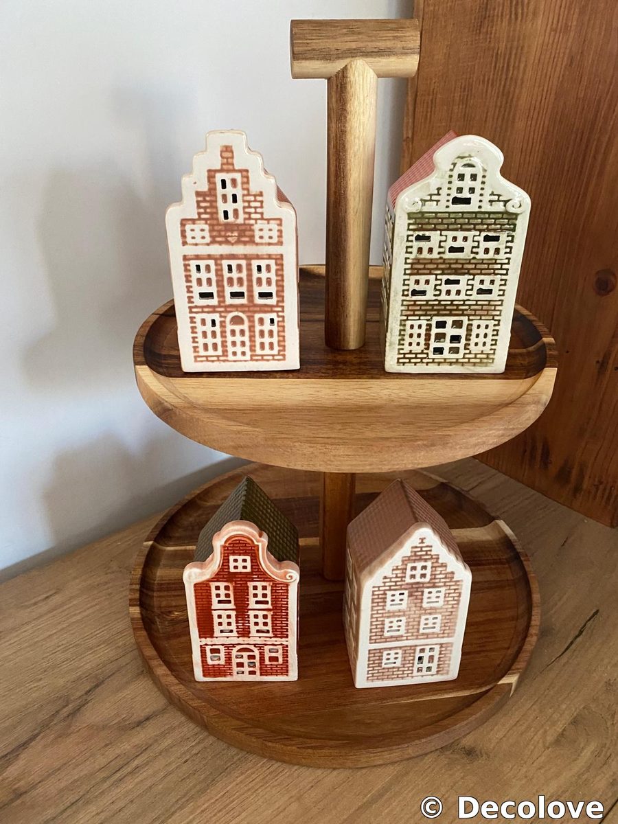 Set casitas holandesas decorativas (x4)