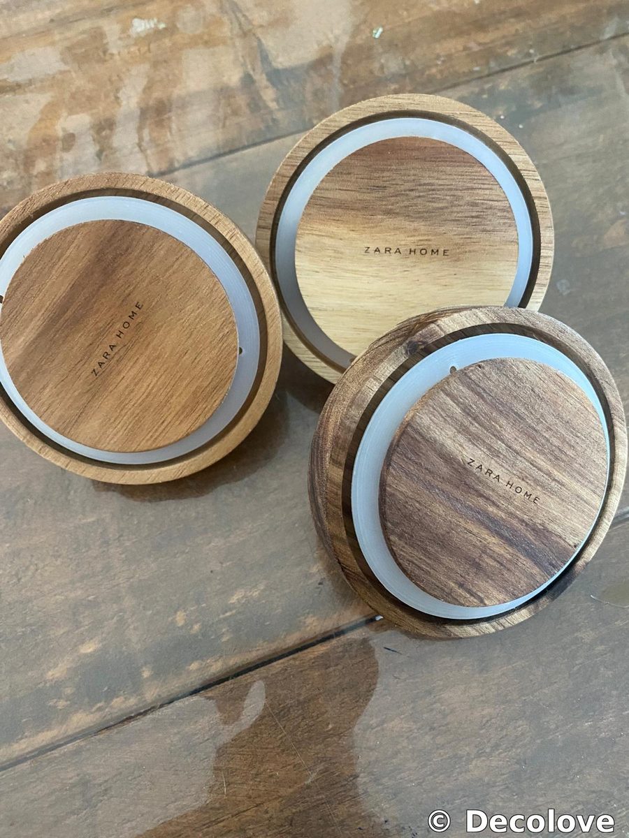 Set posavasos redondos madera Zara Home (x3) · foto 2